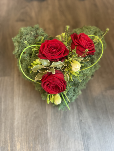 Rose Memory Heart - Rose Memory Moss Heart Rose Memory Heart - Rose Memory Moss Heart