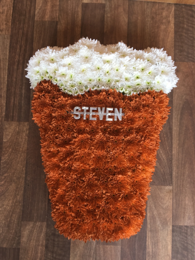 A PINT OF BEER - A Pint of Beer, this can include your choice of name of who the Tribute is for or even a favourite name of Pint of Lager or Bitter? A PINT OF BEER - A Pint of Beer, this can include your choice of name of who the Tribute is for or even a favourite name of Pint of Lager or Bitter?