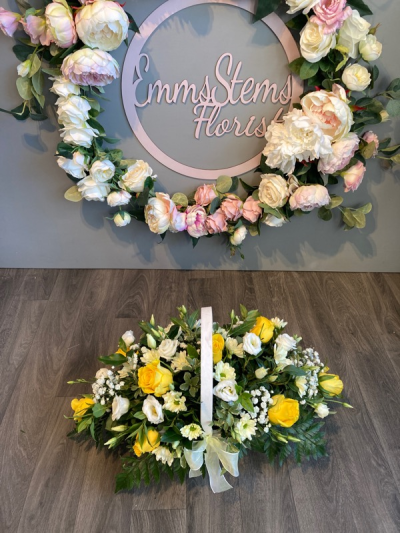 Just Because - A pretty collection of timeless, favourite flowers skilfully arranged in a beautiful basket to send your message in a wonderful way. Just Because - A pretty collection of timeless, favourite flowers skilfully arranged in a beautiful basket to send your message in a wonderful way.